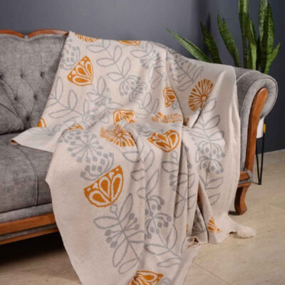 Soft & Light Knitted Throw for Sofa & Bed Model Ghasedak