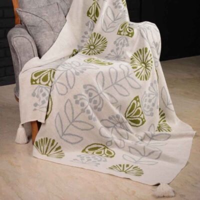 Soft & Light Knitted Throw for Sofa & Bed Model Ghasedak