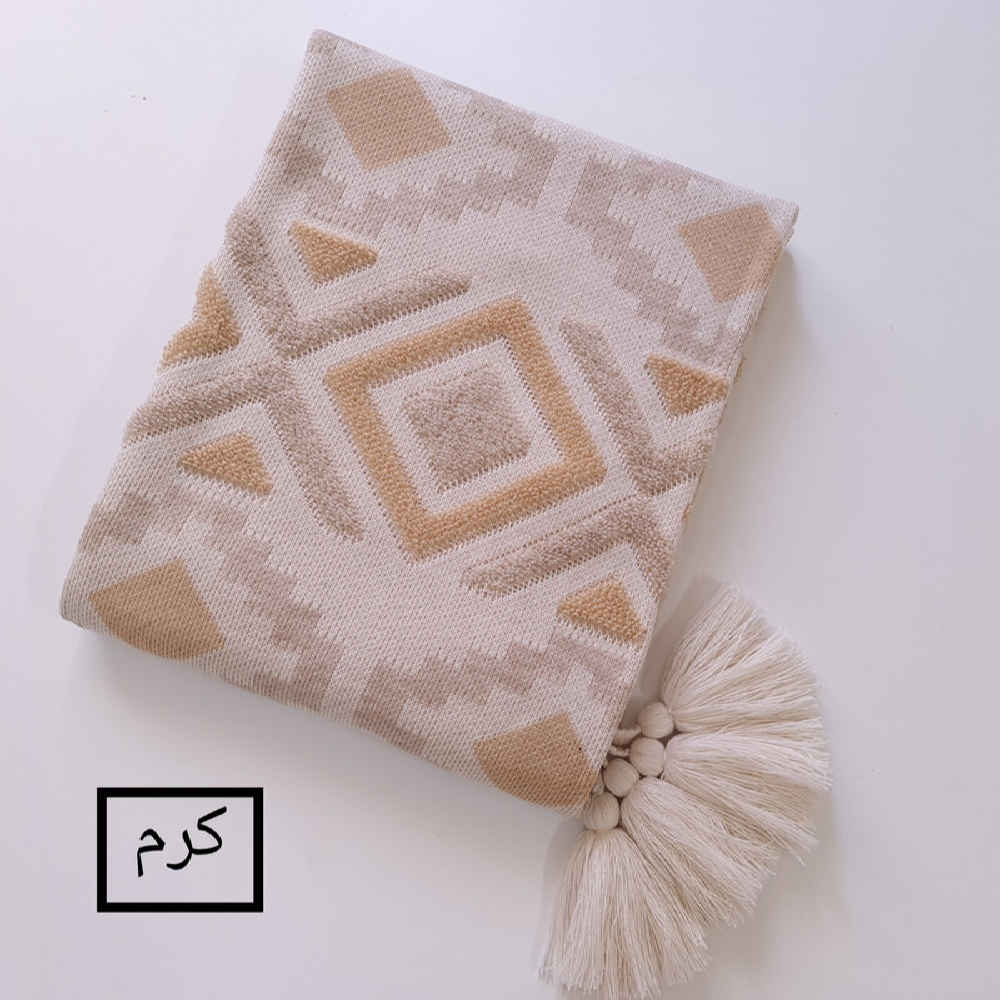 Soft & Light Knitted Throw for Sofa & Bed Model Ramina