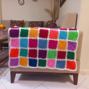 Knitted Throw for Sofa & Bed Model Shahin