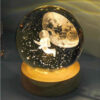 Crystal Ball Lamp Night Light Space & Astronaut
