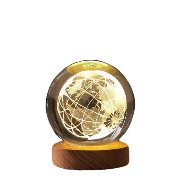 Crystal Ball Lamp Space Night Light Earth