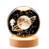 Crystal Ball Lamp Fantasy Night Light Moon & Girl
