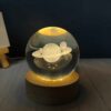 Crystal Ball Lamp Space Night Light Saturn