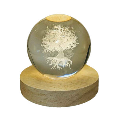 Crystal Ball Lamp Fantasy Night Light Tree of Life