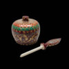Persian Surma Dani Container for Keeping Kohl Made of Camel Bone Eslimi