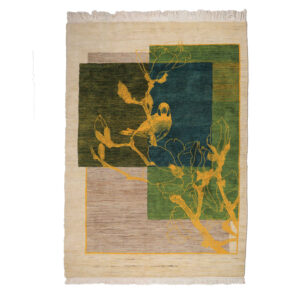 Modern Persian Hand-woven Gabbeh Rug Model Bahar