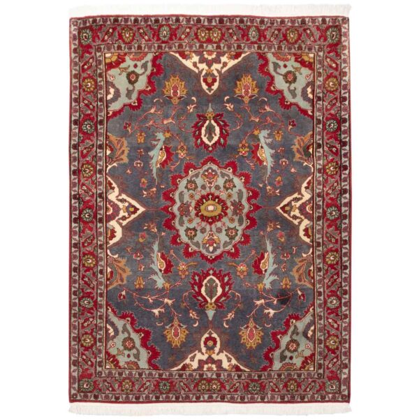 Vintage Persian Carpet Intricately Hand-Knotted Wool Diana