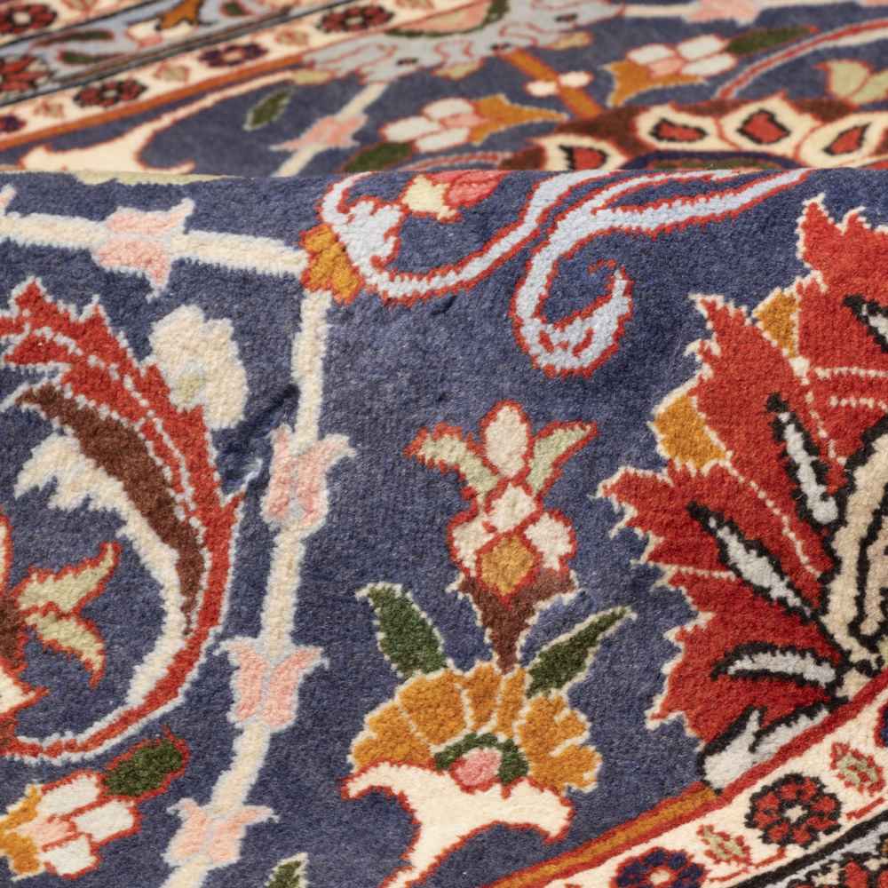 Vintage Persian Carpet Intricately Hand-Knotted Wool Navazesh
