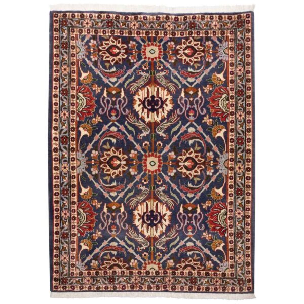Vintage Persian Carpet Intricately Hand-Knotted Wool Navazesh