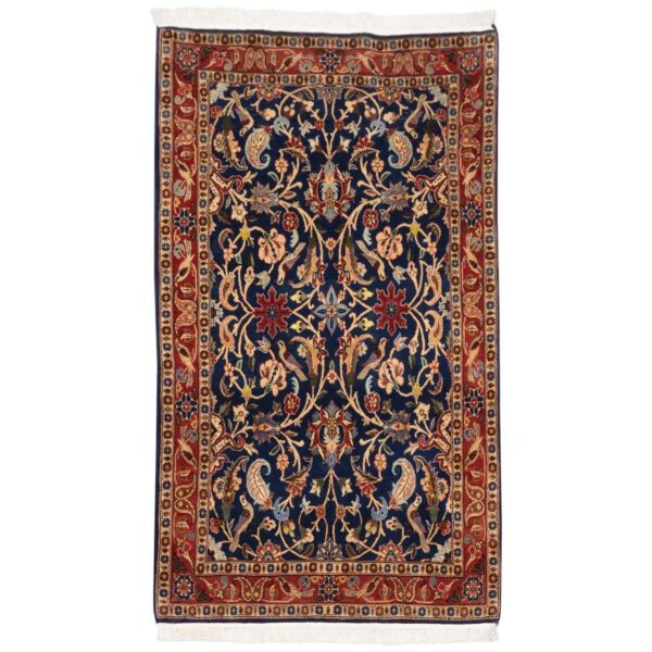 Vintage Persian Carpet Intricately Hand-Knotted Wool Taranom