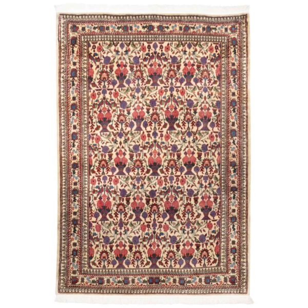 Vintage Persian Carpet Intricately Hand-Knotted Wool Tiara