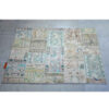 Vintage Persian Hand-Knotted Patchwork Carpet Sky