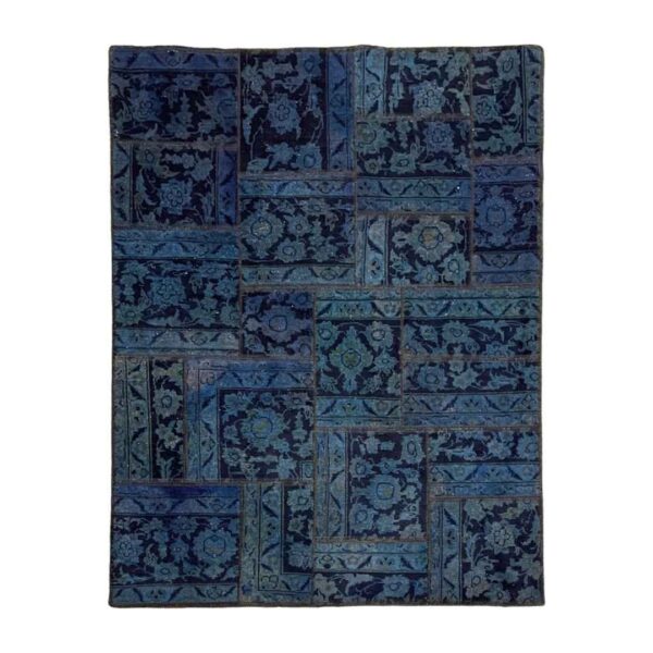 Persian Hand-Knotted Patchwork Carpet Ahoora