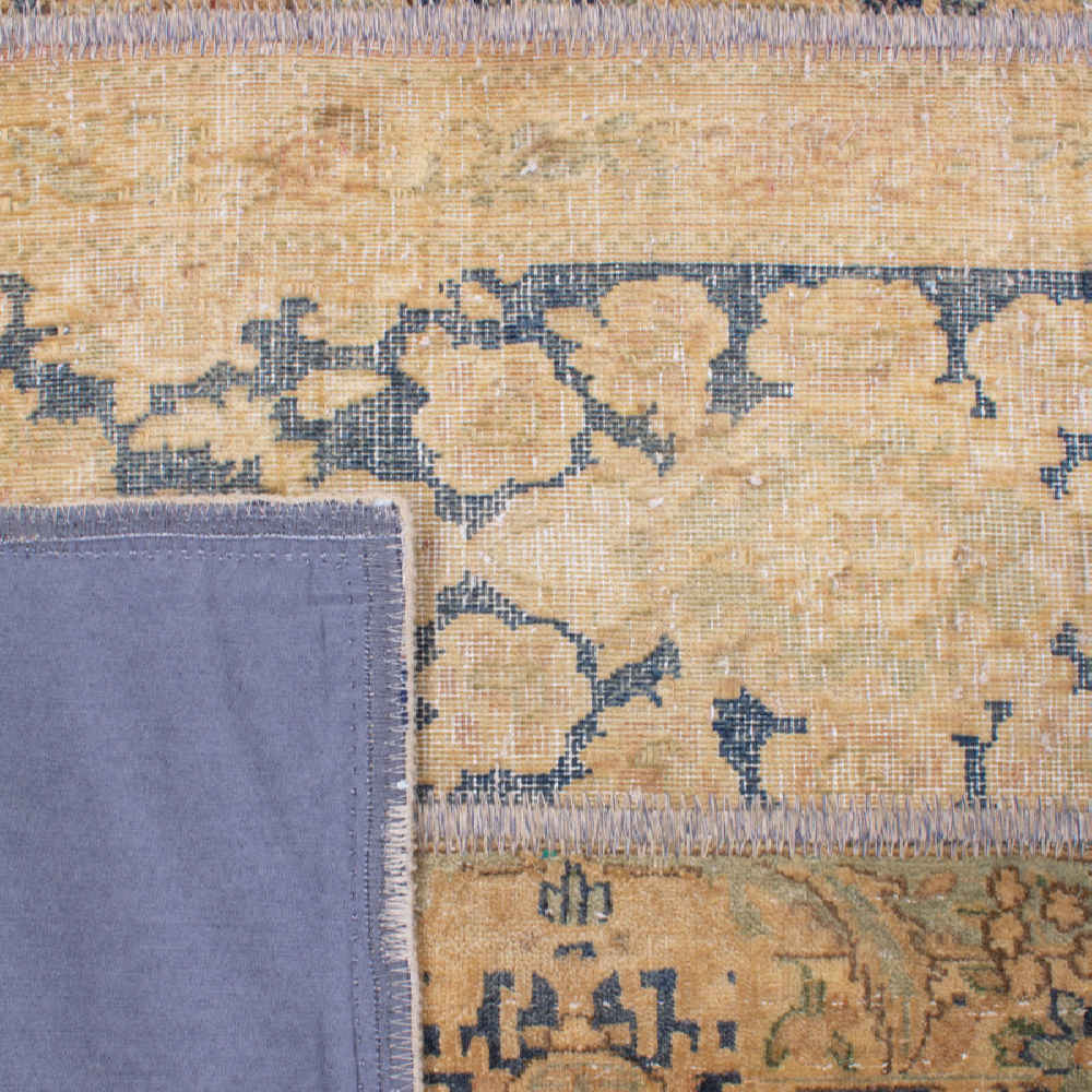 Vintage Persian Hand-Knotted Patchwork Carpet Anita