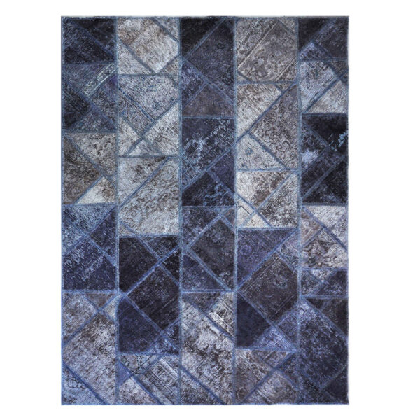 Persian Hand-Knotted Patchwork Carpet Elmira