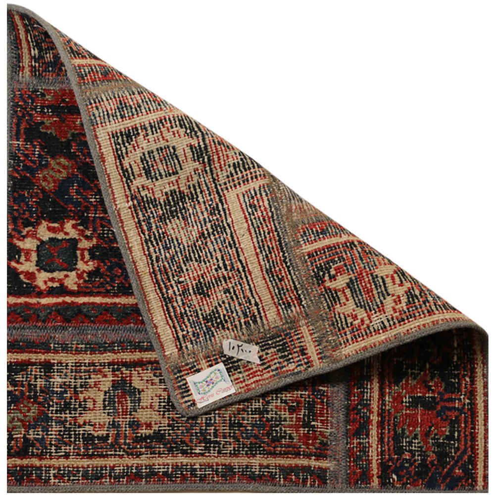 Vintage Persian Hand-Knotted Patchwork Carpet Haris