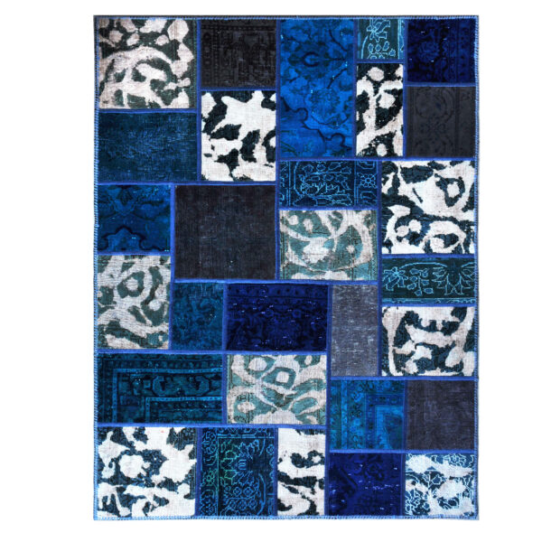 Persian Hand-Knotted Patchwork Carpet Kavosh