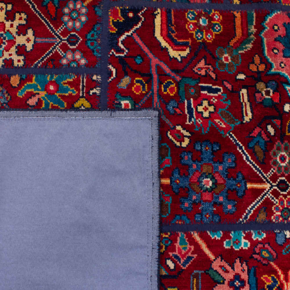 Vintage Persian Hand-Knotted Patchwork Carpet Koomeh