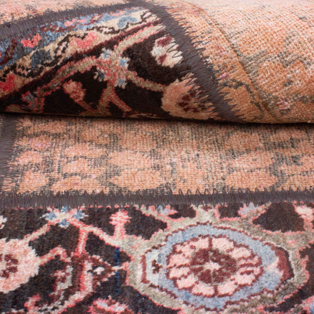 Vintage Persian Hand-Knotted Patchwork Carpet Panah