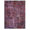 Vintage Persian Hand-Knotted Patchwork Carpet Samira