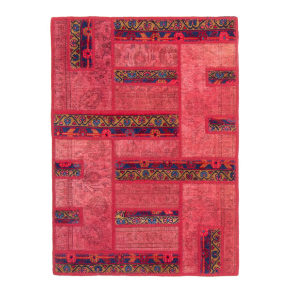 Vintage Persian Hand-Knotted Patchwork Carpet Veis