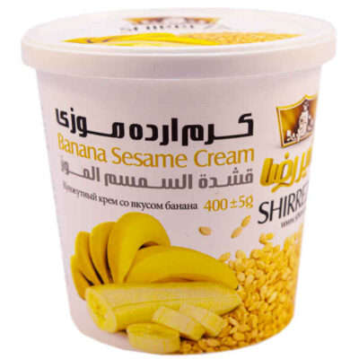 Shirreza Tahini Creamy Sesame Sauce with Banana Flavor – Persian Ardeh, 400g (3x)