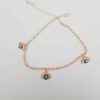 Steel Cheshm Nazar Ankle Bracelet Model Bahador