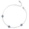 Steel Cheshm Nazar Ankle Bracelet Model Delroba
