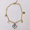 Steel Cheshm Nazar Ankle Bracelet Model Laleh