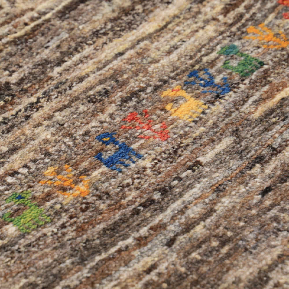 Persian Gabbeh Wool Rug Handwoven Nastaran