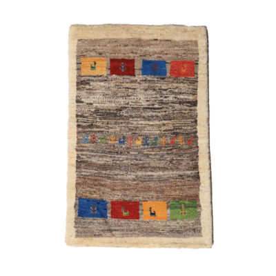 Persian Gabbeh Wool Rug Handwoven Nastaran