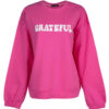 Woman's Casual Crew Neck Sweatshirt Model Grateful