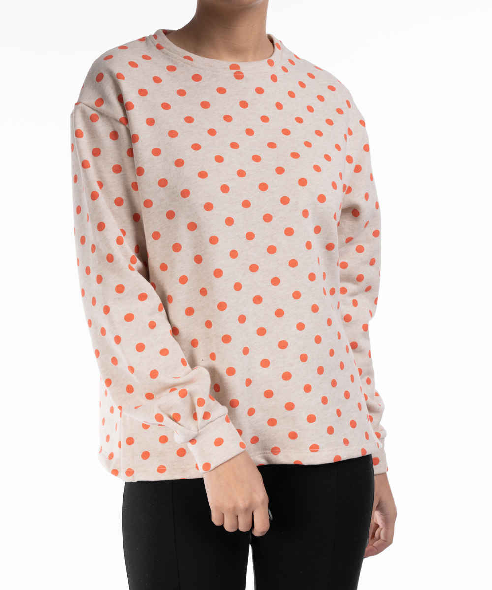 Woman’s Casual Crew Neck Sweatshirt Model Tara