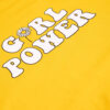 Woman's Yellow Casual Sweatshirt Model Power Girl