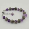 Beaded Bracelet for Women – Amethyst & Labradorite Gemstones