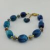 Beaded Bracelet for Women – Blue Agate & Turquoise Gemstones