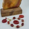 Beaded Bracelet for Women – Brown Agate Gemstone