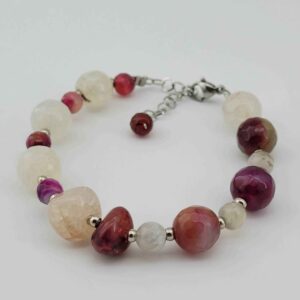 Beaded Bracelet for Women – Hakik & Quartz Gemstones