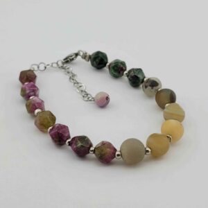 Beaded Bracelet for Women – Jade & Agate Gemstones