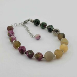 Women's Jade & Agate Gemstone Bracelet