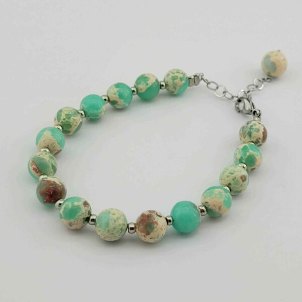 Beaded Bracelet for Women – Ocean Jasper Stone