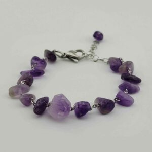 Women's Purple Amethyst Gemstone Bracelet