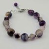 Beaded Bracelet for Women – Purple Quartz Gemstone