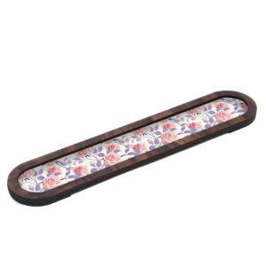 Wooden Incense Holder Model Floral (x2)