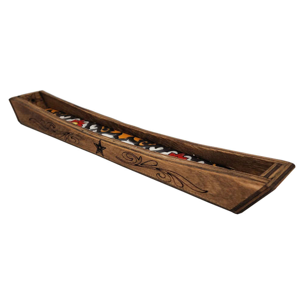 Wooden Incense Holder – Model Keshti (Set of 2)