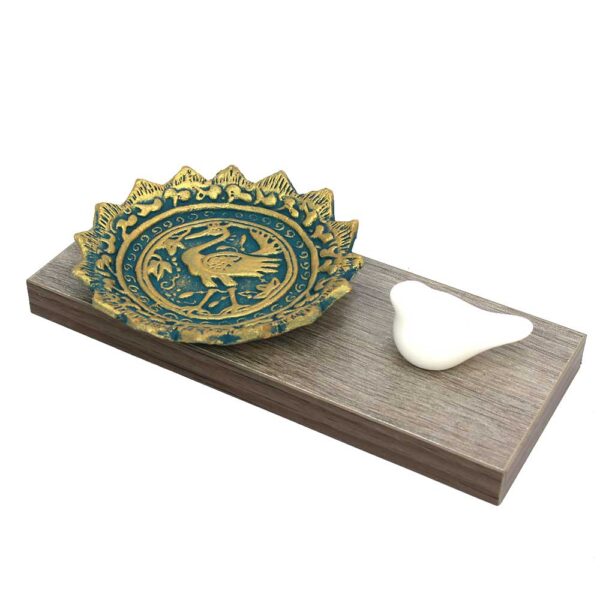 Wooden Incense Holder – Model Parandeh (Set of 2)