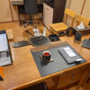 Wooden Office Desk Organizer - Model Avang (10 Pieces)