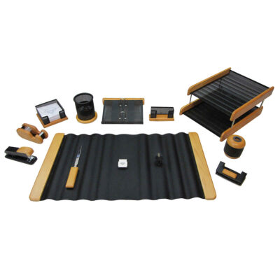 Wooden Office Desk Organizer Accessories – Model Wafer (13pcs)