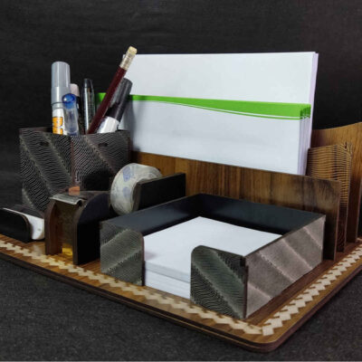 Wooden Office Desk Organizer – Model Mahyas